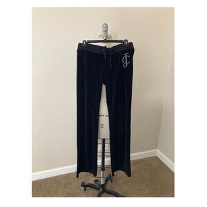 Juicy Couture - Women's Heritage Wide Leg Velour Track Pants with Drawstring
